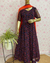 Printed black dress - kasumi.in